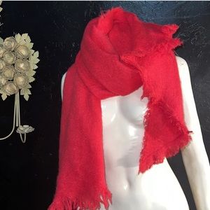 Anthropologie NWT Hot Pink Blanket Scarf